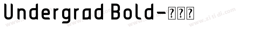 Undergrad Bold字体转换